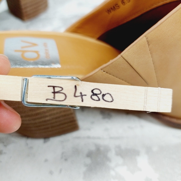 DV DOLCE VITA Tendle Block Heel Mule In Nude Tan Suede B480 - Picture 11 of 11